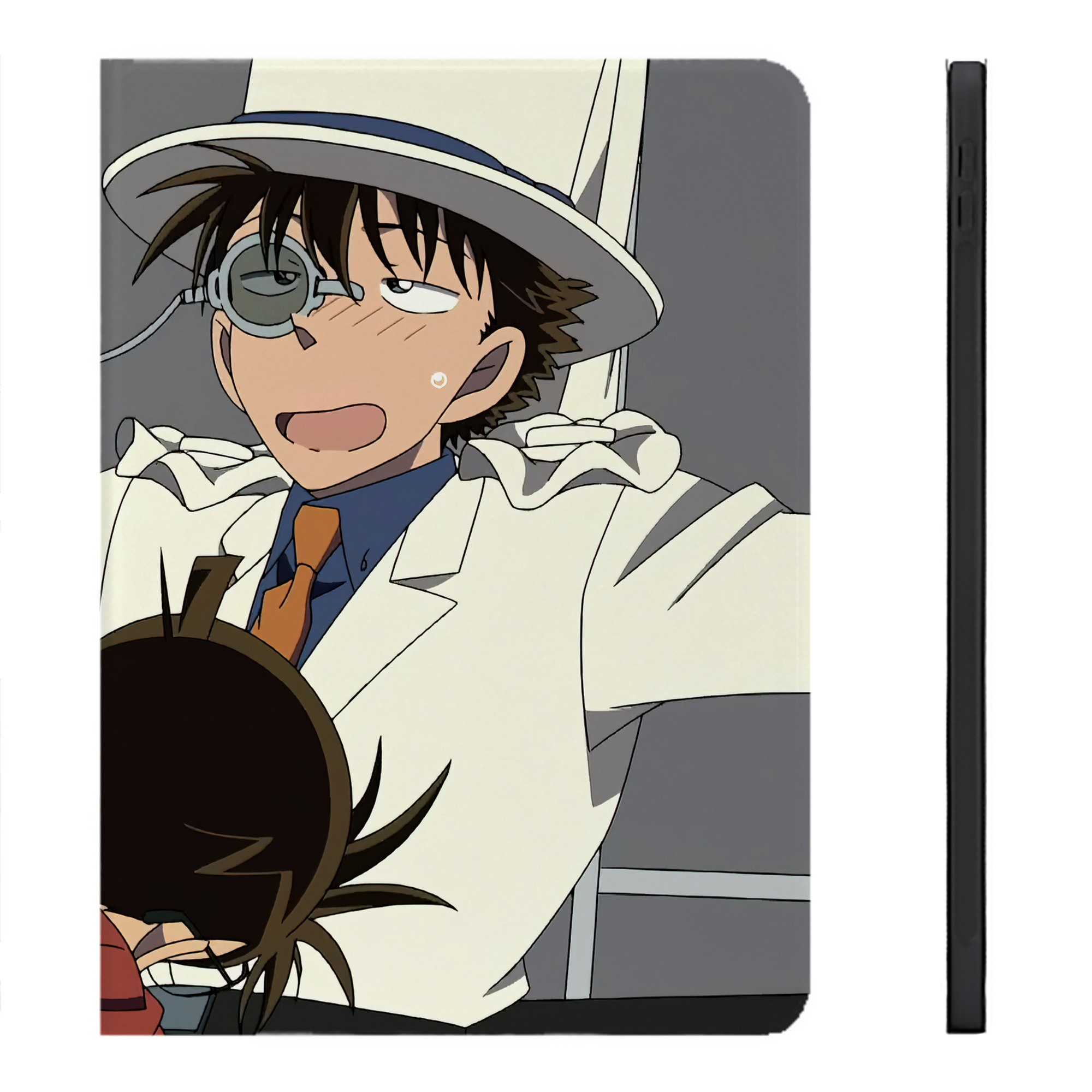 （画像用） 名探偵コナン Detective Conan IPadケース ペンホルダー付き ブックスタイルデザイン